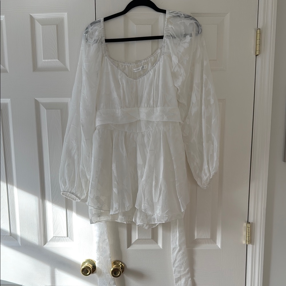 Elegant White Women's romper